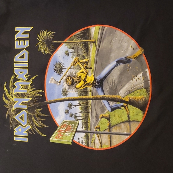 Iron Maiden LA Concert 2008 Vintage T-shirt
